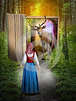 Představivost příběh kniha jelen příroda 