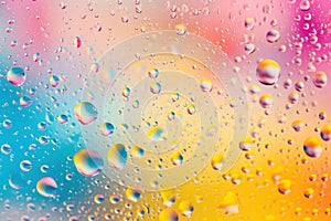 Imaginative Abstract colorful drops. Generate Ai