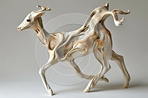 Imaginative Animal poly sculpture. Generate Ai