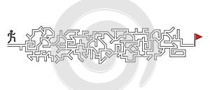 Imaginative maze illustration