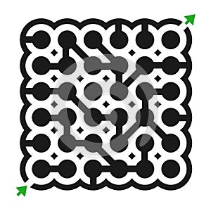 Imaginative maze illustration