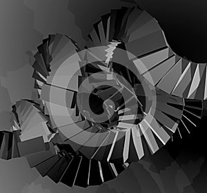 Imaginative render stairs