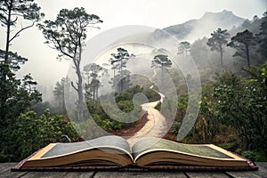 Way Through the Forest on the Book