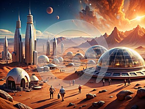 Imagine a future where humans live on Mars