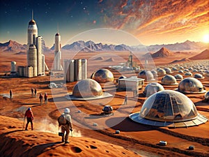 Imagine a future where humans live on Mars