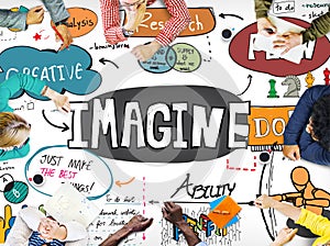 Imagine Imagination Vision Creative Dream Ideas Concept