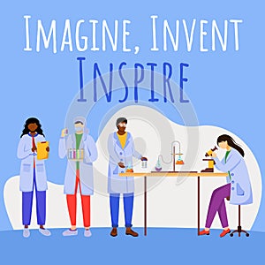 Imagine, invent, inspire social media post mockup