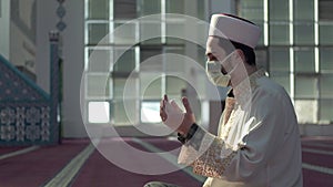 Imam praying in prostration