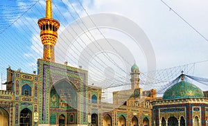 The holy shrine in Mashhad city of Iran. photo