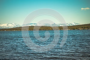 Imandra Lake and Hibiny mountains Northern Landscape