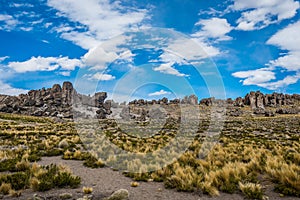 Imata Stone Forest in the peruvian Andes Arequipa Peru