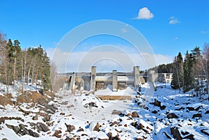 Imatra, Finland. Canyon Imatrankoski