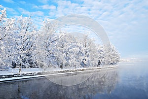 Imatra reservoir. Finland