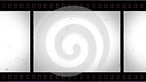 IMAX Film Frame 4K with Sprocket Hole and Noise, Dust, Hair, Scratches