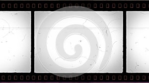 IMAX Film Frame 4K with Sprocket Hole and Noise, Dust, Hair, Scratches