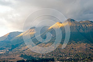 Imbabura inactive stratovolcano, Otavalo, Ecuador