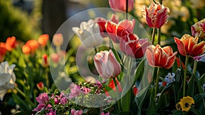 Imbibe the lively atmosphere of spring by capturing the vibrant colors of blossoming flowers.