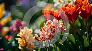 Imbibe the lively atmosphere of spring by capturing the vibrant colors of blossoming flowers.