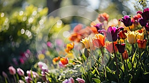 Imbibe the lively atmosphere of spring by capturing the vibrant colors of blossoming flowers.