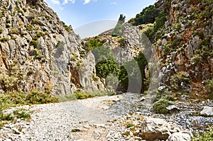 Imbros canyon in Crete, Greece