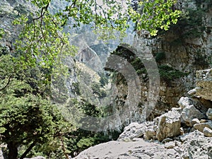 Imbros canyon in Crete, Greece