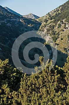 Imbros gorge from a high viewpoint, island of Crete