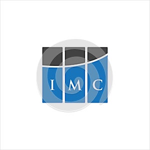 IMC letter logo design on WHITE background. IMC creative initials letter logo concept. IMC letter design