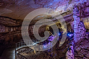 Imereti caves at Sataplia nature reserve near Kutaisi, Georgia