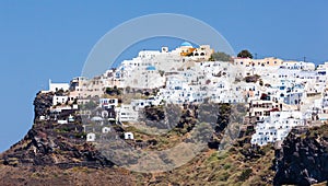 Imerovigli town on Santorini Island photo