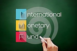IMF - International Monetary Fund acronym concept