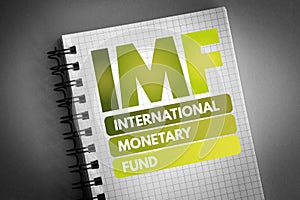 IMF - International Monetary Fund acronym photo