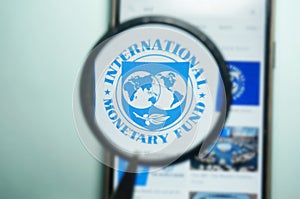 IMF Logo under magnifying glass