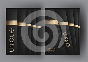 Elegant backgrounds with halftone effect elments.