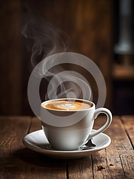 Freshly brewed coffee