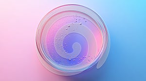 imge ai analysis of a petri dish with a smooth gradient