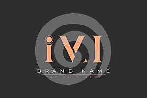IMI abstract letter logo design