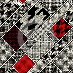 Imitation of a texture of rough canvas. Seamless pattern.