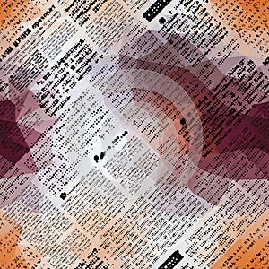 Imitation of newspaper.