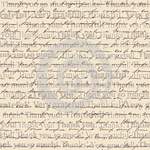 Imitation of newspaper. Seamless vector image. Vintage background.