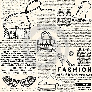 Imitazione giornale da moda 