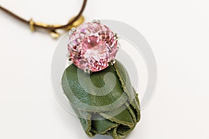 Imitation pink diamond imitation