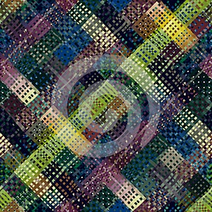 Imitation of a texture of rough canvas. Seamless pattern.