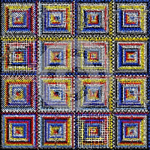 Imitation of a texture of rough canvas. Seamless vector illustration