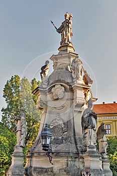 Immaculata sculpture in Presov, Slovakia.