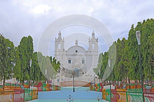 Immaculate colonial style St thomas's Church Diu gujarat india