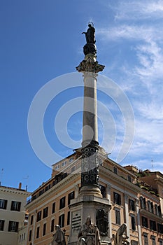 Immaculate Conception Column, Piazza di Spagna, Rome, Italy