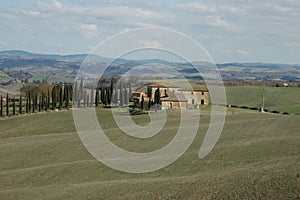 Immagini di fattoria nella Val d\'Orcia .Montalcino. Siena.Toscana photo