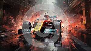 Immerse in the intensity of Formula 1 as Formula 1 drivers compete fiercely on renowned Formula 1 track, demonstrating