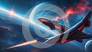 nebula serpent's stellar odyssey. ai generated