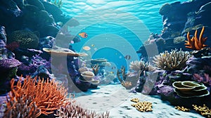 Immerse Yourself In The Enchanting Underwater World: A 3d Coral Reef Adventure